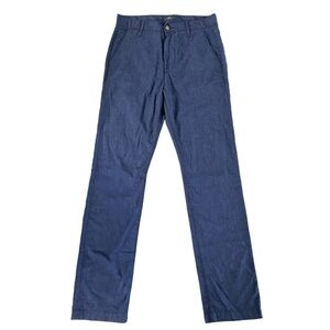 NWT 7 For All Mankind 100% Cotton Blue Slim Knit Pants Size 28
